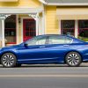 The 2017 Honda Accord Hybrid sedan yields EPA-estimated fuel economy of 49 mpg on the highway, but still comes with an affordable price tag