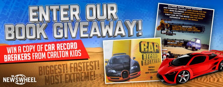 Car Record Breakers book from Carlton Kids giveaway banner