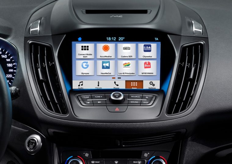 Ford SYNC 3 Infotainment in a 2016 Ford Kuga