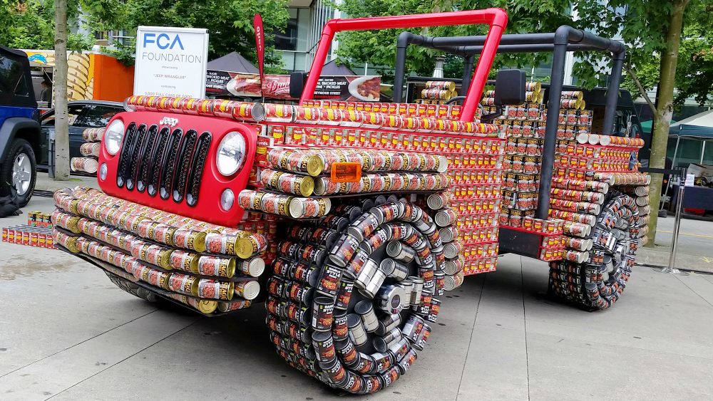 Jeep Wrangler Made of Cans