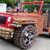 Jeep Wrangler Made of Cans