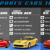 The new car infographic puts the Chevy Corvette Z06 vs Dodge Viper vs Porsche 911 GT3 RS