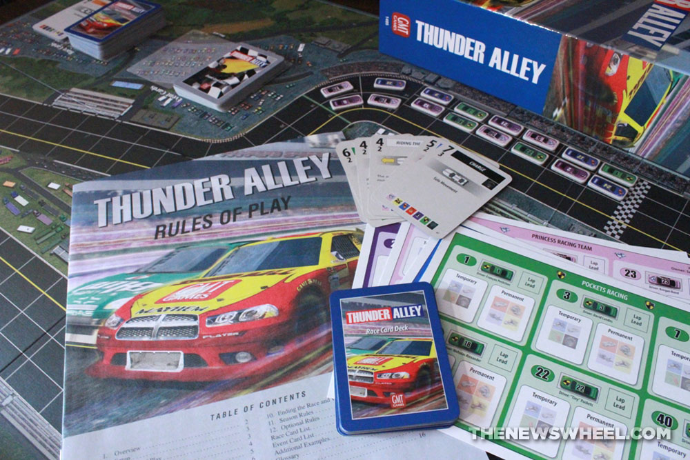 Thunder Alley stock car racing board game review GMT