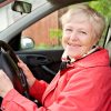 old lady granny driving car woman elderly driver