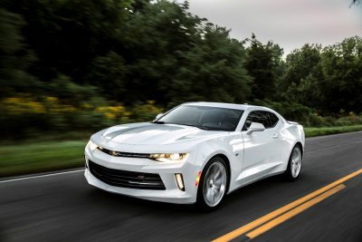 The Chevy Camaro, along with the Ford Mustang and Dodge Challenger, are maintaining higher resale values than normal cars, according to KBB.com