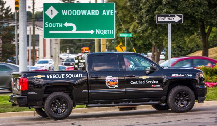 2016 Chevy Silverado Chevrolet Certified Service Rescue Squad pickup at Woodward Dream Cruise