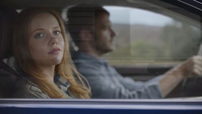 2017 Subaru Outback commercial boxcar train daydreaming woman