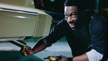 Beverly Hills Cop Banana in Car Tailpipe scene