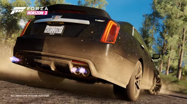 Video game enthusiasts will be able to use the Cadillac CTS-V in Forza Horizon 3