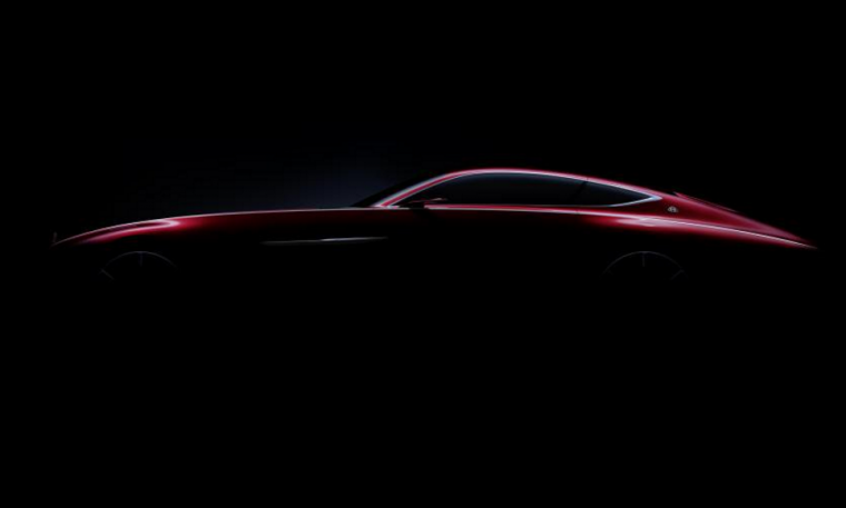 Out the blue, Mercedes-Benz tweeted this teaser image of its new Maybach coupe