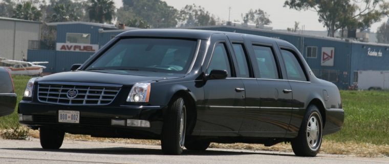 Spy photos show that Cadillac is developing a new presidential limo that looks similar to its Escalade SUV