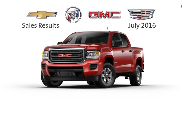 General Motors July 2016 sales