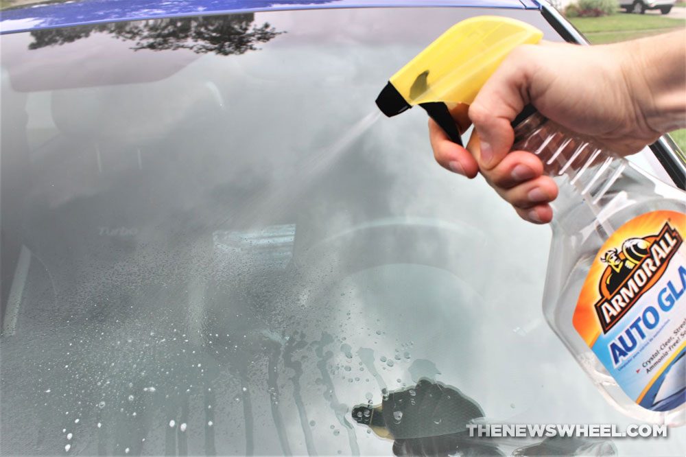 glass cleaner window car windshield spray bugs dirt