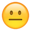 nuetral face emoji