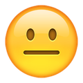 nuetral face emoji