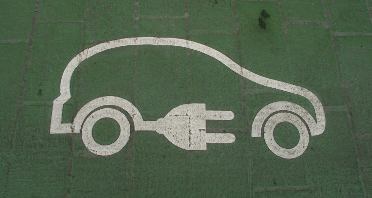 Electric Car charging parking spot