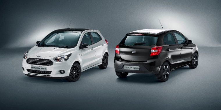 2016 Ford KA+ White and Black