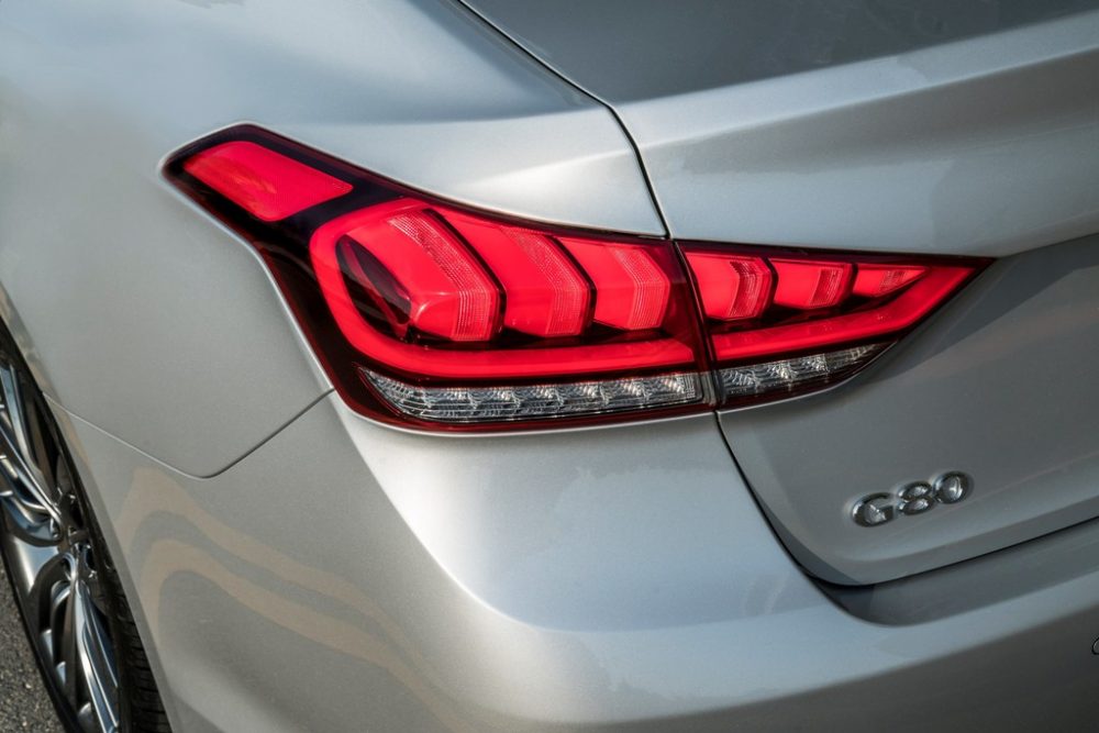 2017 Genesis G80 Overview luxury car brake light