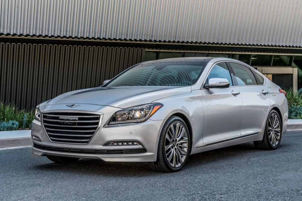 2017 Genesis G80 Overview luxury car front end view