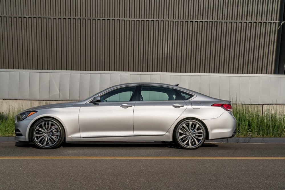 2017 Genesis G80 Overview luxury car left side profile view