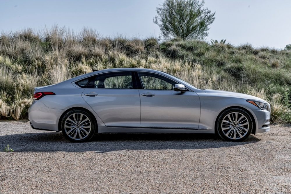 2017 Genesis G80 Overview luxury car right side profile view