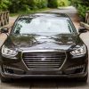 2017 Genesis G90 model overview black exterior front end