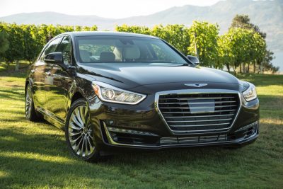 2017 Genesis G90 model overview black luxury car