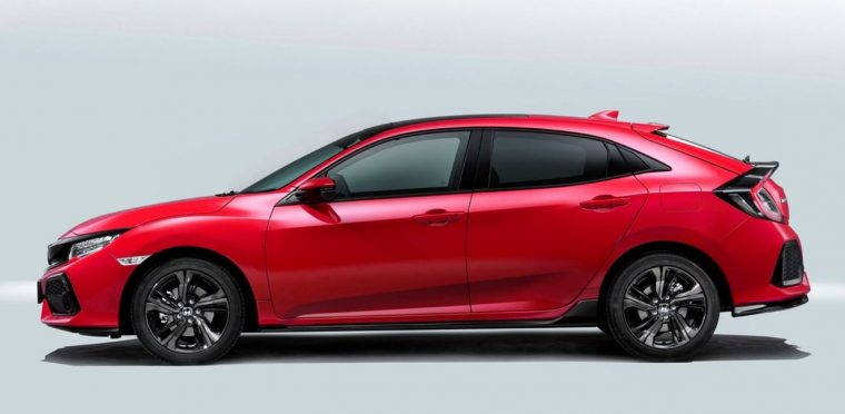 2017 Honda Civic European Hatchback Silhouette