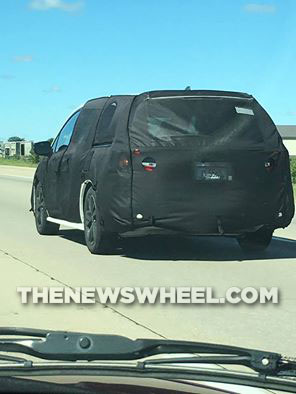 spy shot of a Honda Odyssey