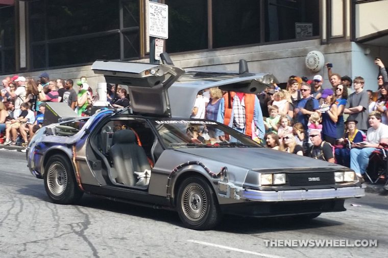 Back to the Future DeLorean Car at Dragon Con Atlanta Parade