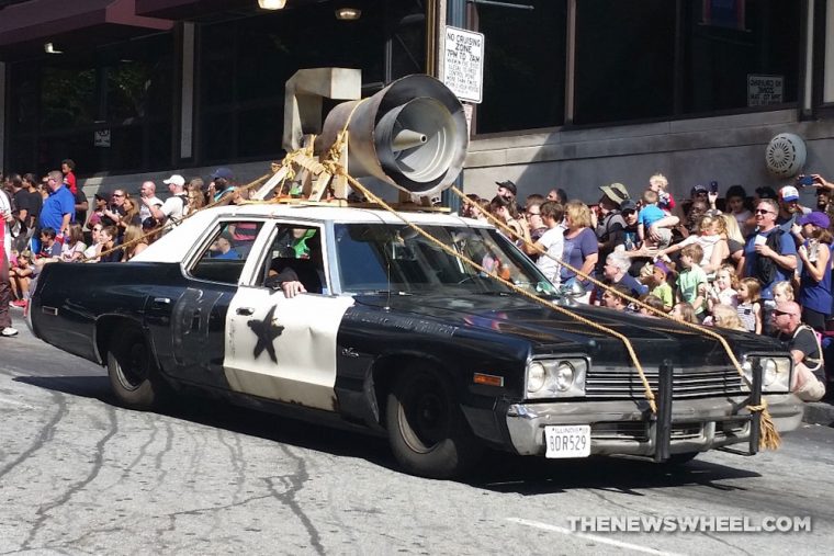 Dodge Monaco Blues Brothers Car at Dragon Con Atlanta Parade