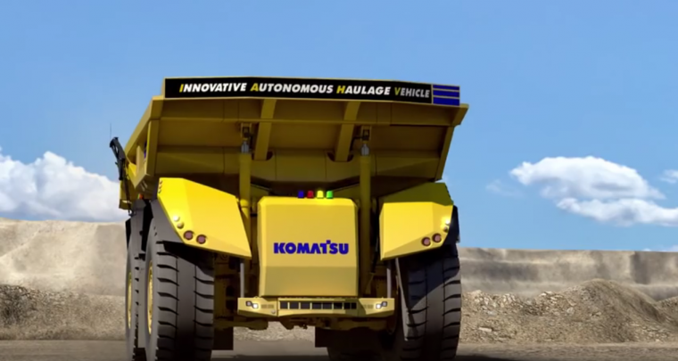 Komatsu Self-driving dump truck