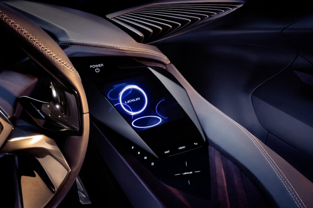 Lexus UX crossover concept 2016 Paris Auto Show controls