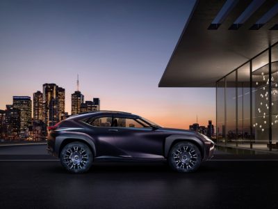Lexus UX crossover concept 2016 Paris Auto Show exterior side