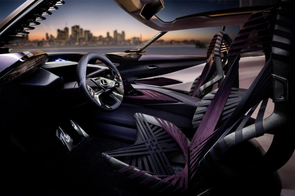 Lexus UX crossover concept 2016 Paris Auto Show interior cabin