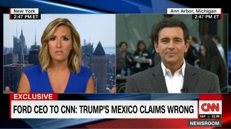 Ford CEO Mark Fields CNN Trump