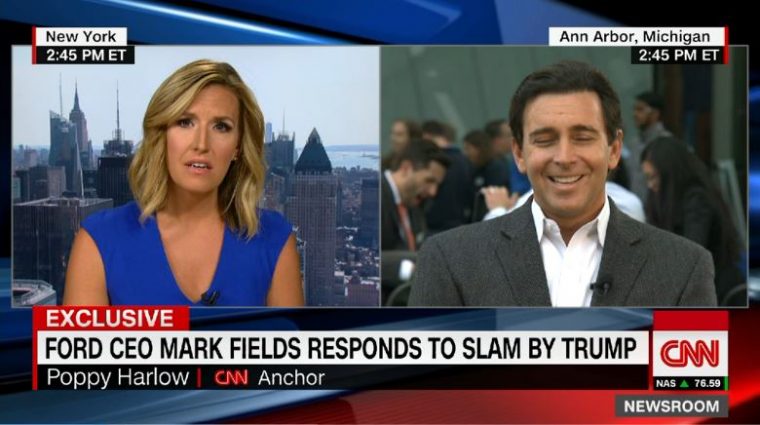 Ford CEO Mark Fields CNN Trump