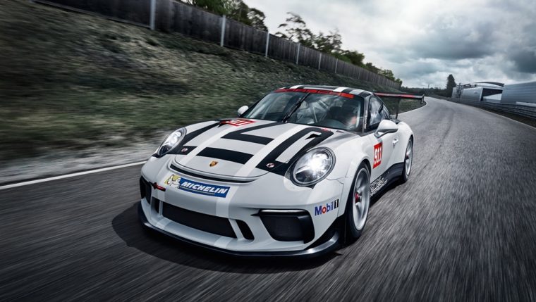 The 2016 Porsche 911 GT3 Cup made its debut at the Paris Motor Show