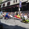 Power Racing Series themed vehicles at Dragon Con Atlanta Parade