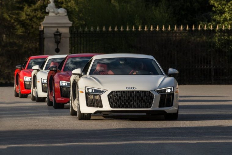 The 2017 Audi R8 V10 Plus group