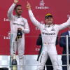 Rosberg and Hamilton on the podium