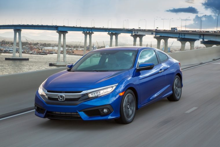 The 2017 Honda Civic Coupe is priced at less than $20,000