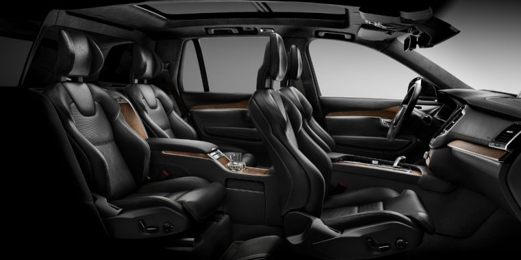 The 2017 Volvo XC90 comes standard with a four-cylinder motor, which is both supercharged and turbocharged