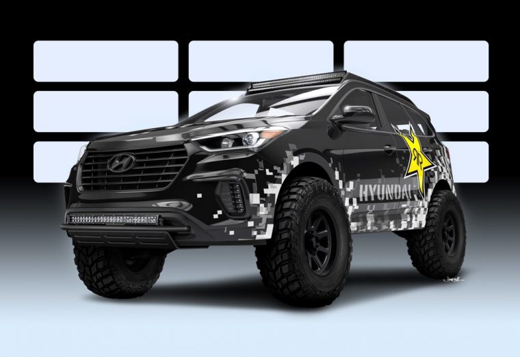 Hyundai Santa Fe SUV Rockstar Performance Garage off-road SEMA Show