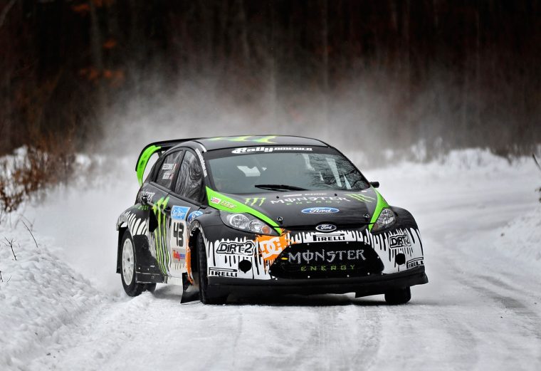 Ken Block testing for Rally America 2010