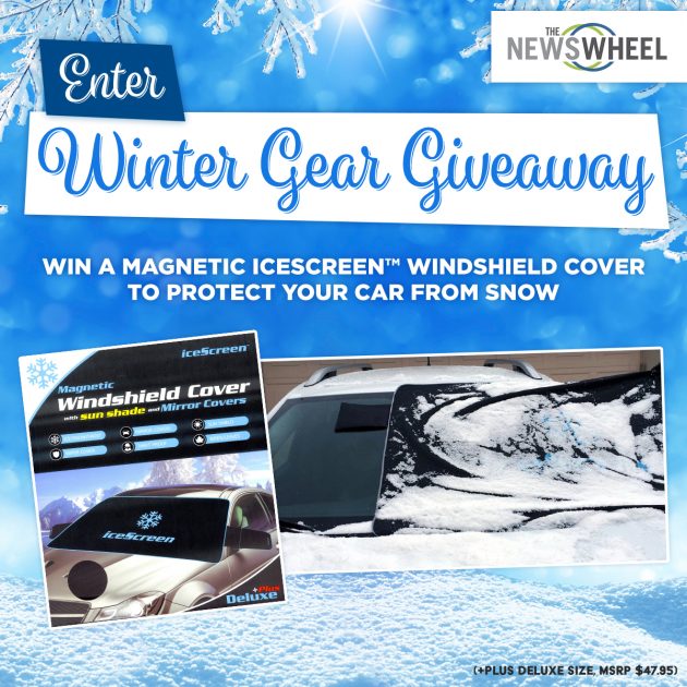The News Wheel winter icescreen magnetic windshield cover giveaway post