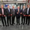 Hessian Prime Minister Volker Bouffier and Opel CEO Dr. Karl-Thomas Neumann put the new Global Propulsion Systems Center in Rüsselsheim into operation.