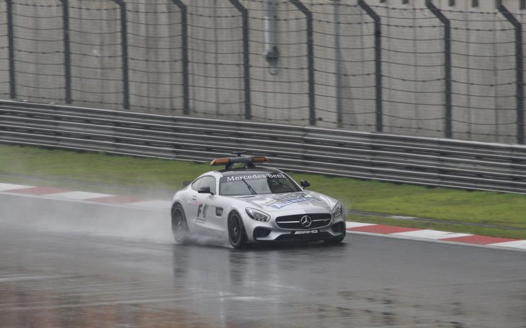 F1 Safety Car in the Wet