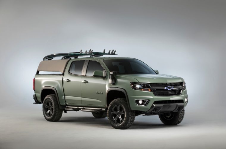 The 2017 Chevy Colorado ZL1 Hurley concept at the 2016 SEMA Show in Las Vegas