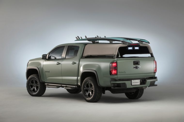 The 2017 Chevy Colorado ZL1 Hurley concept at the 2016 SEMA Show in Las Vegas